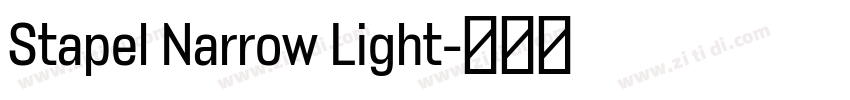 Stapel Narrow Light字体转换
